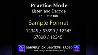 MORSE CODE : NUMBERS ONLY SEE HEAR & DECODE with TRAINOR and CHECKER | HAM RADIO BASICS