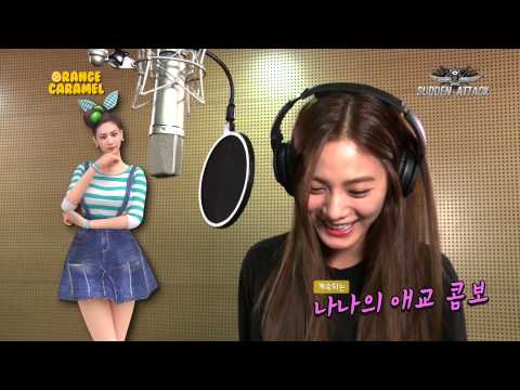 Orange Caramel Character Recording Making Video of Sudden Attack