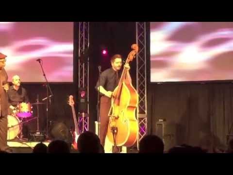 Brad S Ber - upright bass solo - blues rockabilly slapping- 5/2/15