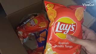 Lays Tomato Wafers | Mad Angles 2-flavours | Hide & Seek biscuits | Amazon Pantry