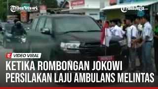 Download lagu KETIKA ROMBONGAN JOKOWI PERSILAKAN LAJU AMBULANS MELINTAS mp3