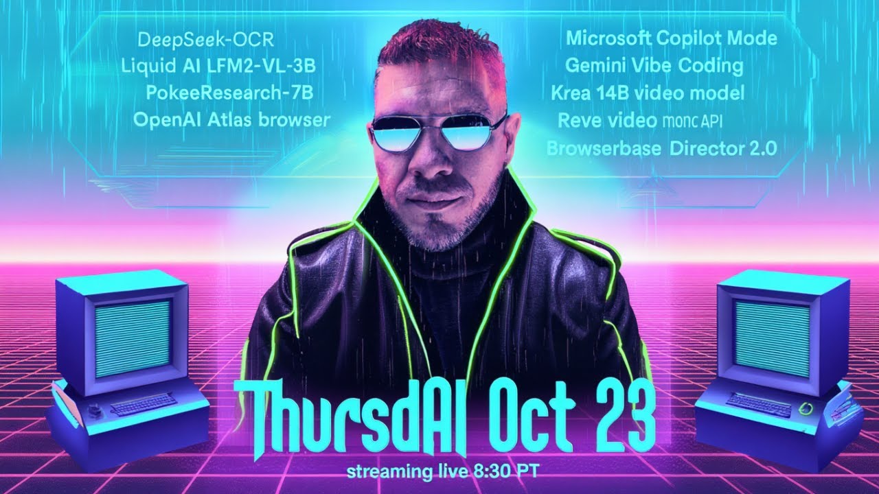 Thumbnail for ThursdAI - 23/10: ChatGPT Atlas Browser, DeepSeek OCR, Claude Code Web, và Tin tức AI