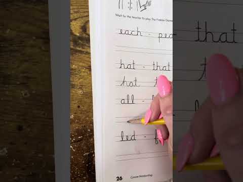 Page 26 cursive practice