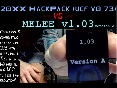 My GameCube & Wii & LCDs are relevant again | MELEE V1.03 vs 20XX (UCF v0.73) Comparison
