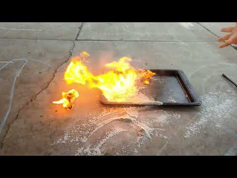 Should you use flour to put out a fire?