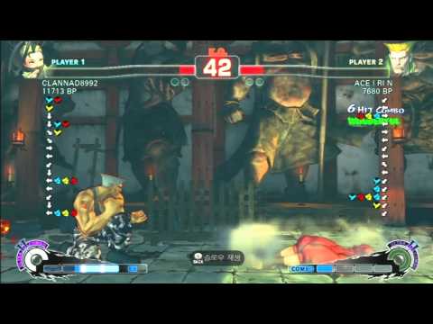 SSF4 Rank Match  CLANNAD8992 (IB)  vs  ACE I RI N (GU)
