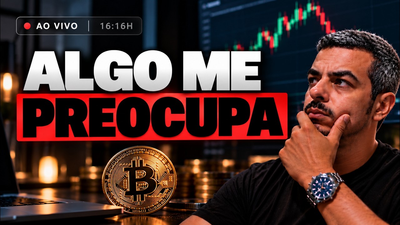 🔥 Bitcoin AO VIVO - Algo me Preocupa HOJE - Analisando Os Mercados