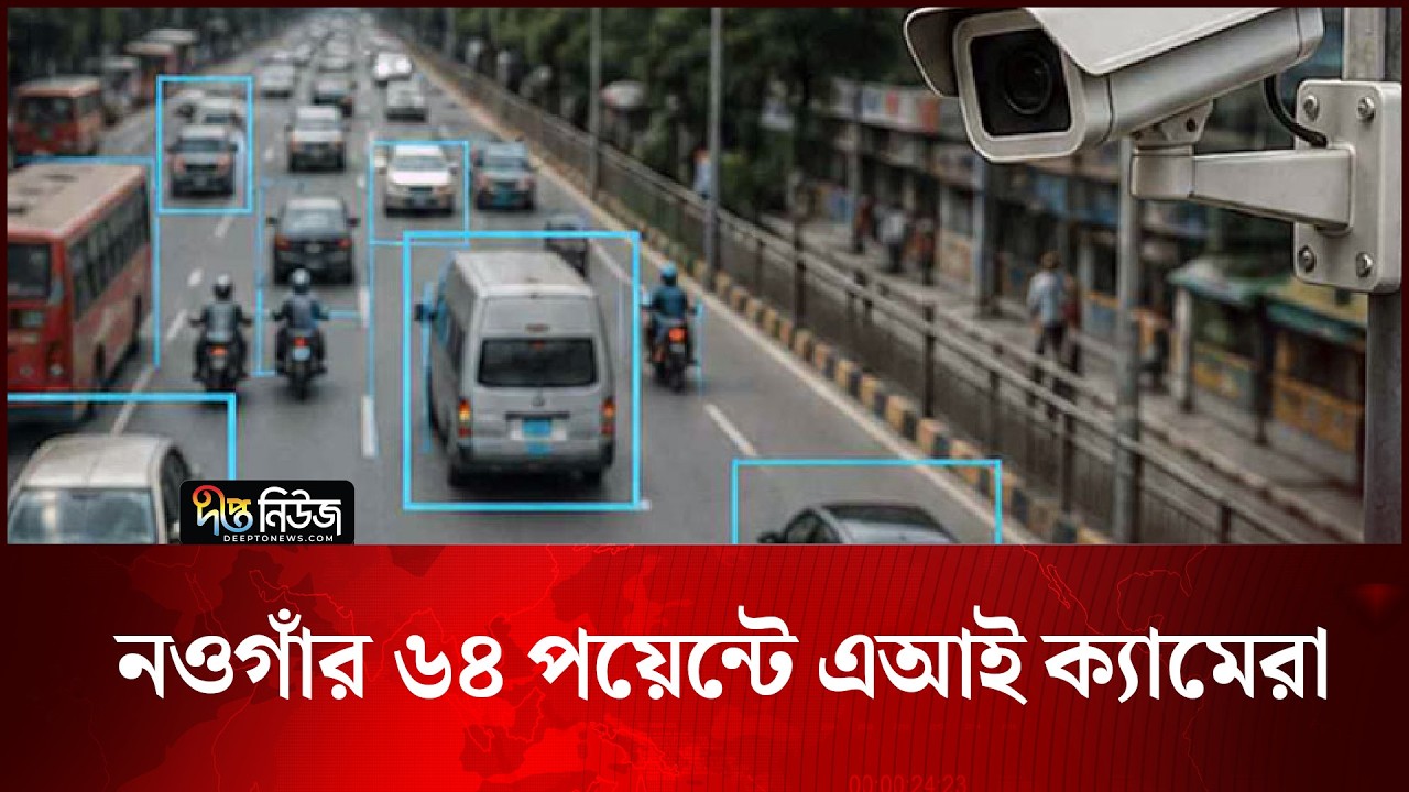 নওগাঁর ৬৪ পয়েন্টে এআই ক্যামেরা | Naogaon | AI | Deepto News