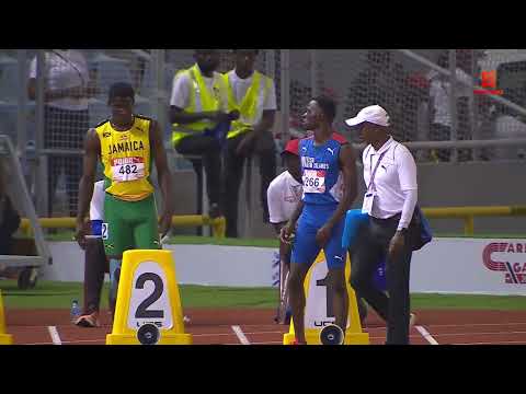 Boys 100M Dash U-20 | Final | CARIFTA 2025 Trinidad & Tobago | SportsMax TV