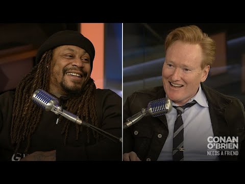 Marshawn Lynch Tells Conan What Really Goes On In An NFL Pileup | Conan O’Brien Needs a Friend