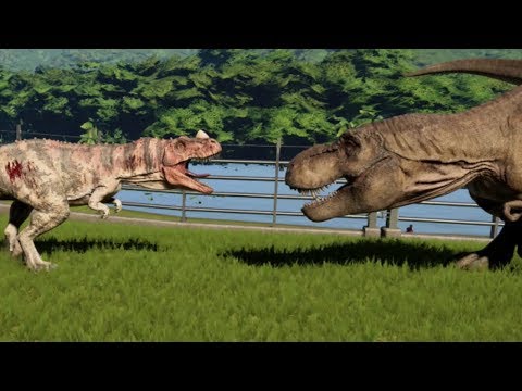 Tyrannosaurus Rex vs Ceratosaurus - Dino Fights! (4K UHD)