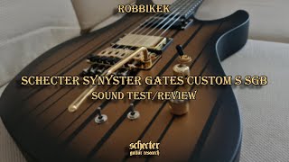 Video thumbnail for Schecter Synyster Gates Custom S SGB Sound Test/Review - 60 FPS #synystergates by Robbikek