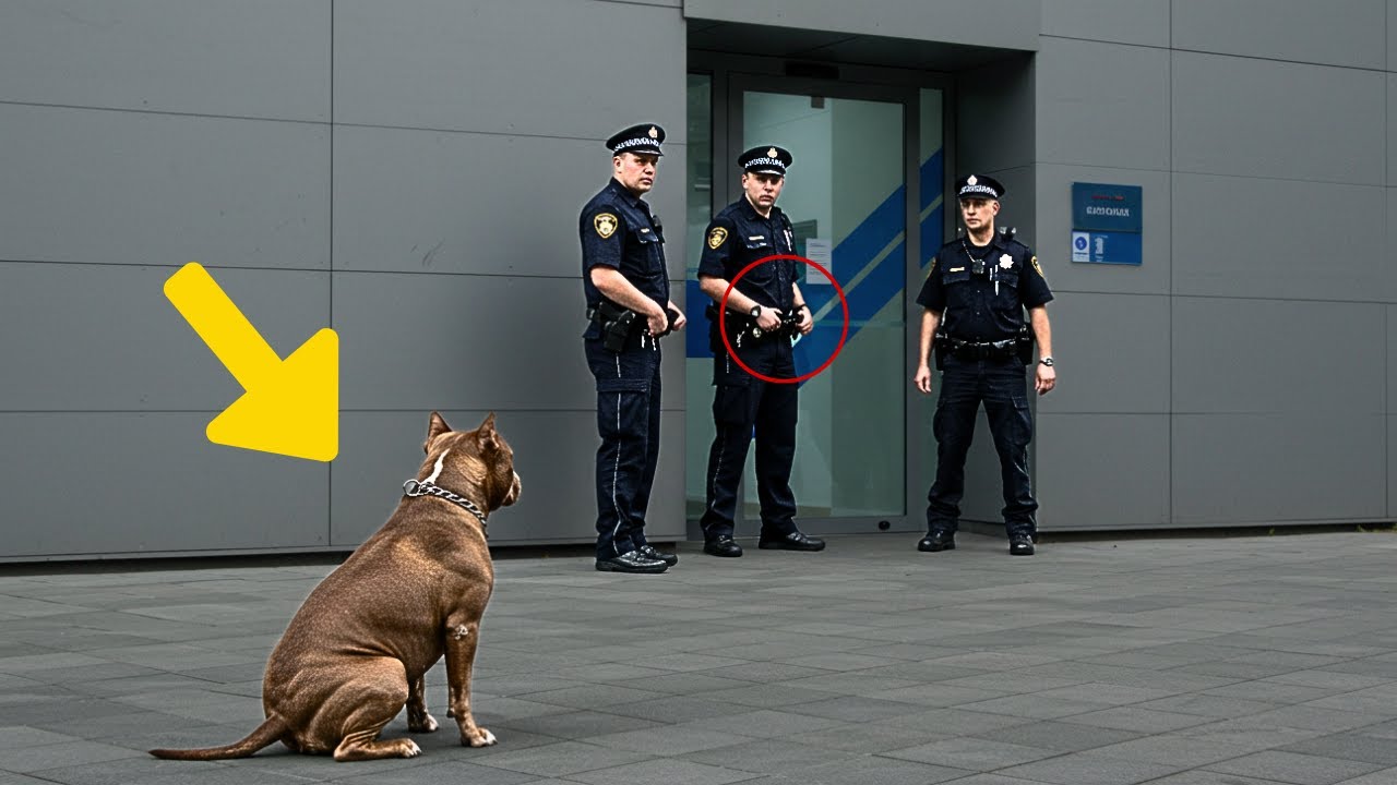 A Pit Bull Knocks on the Police Station Door, What the Officers Discover Brings Them to Tears…