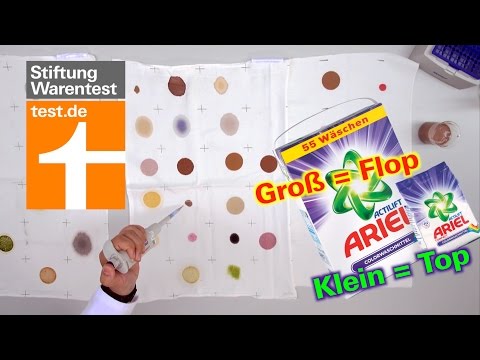 Test Colorwaschmittel: Ariel mal top, mal flop