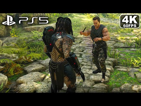 PS5 Gameplay - Predator Vs Dutch Arnold Schwarzenegger 4K 60FPS
