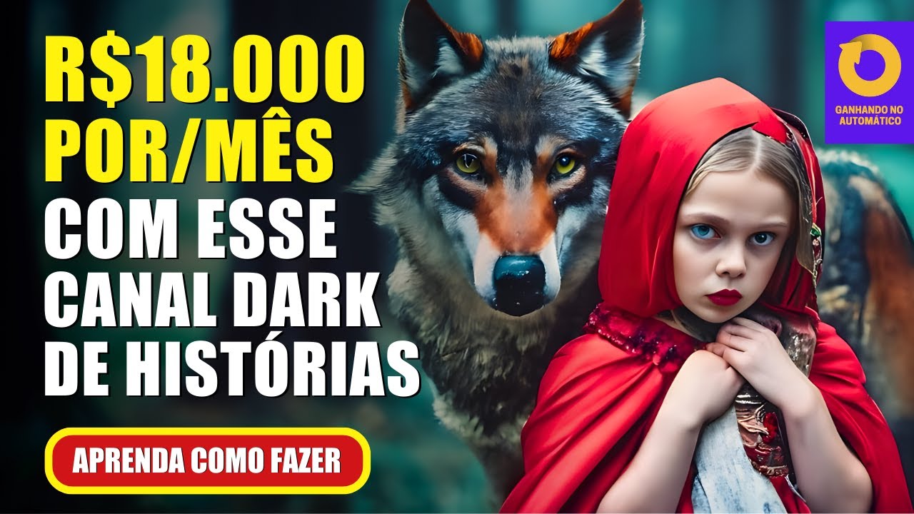 Canal dark de histórias feito com ChatGPT que monetiza rápido
