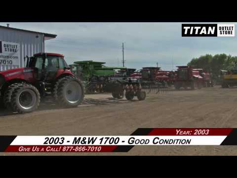 M & W 1700, 17', 7 Shank, Cushion Gang, Hyd Sec Fold...