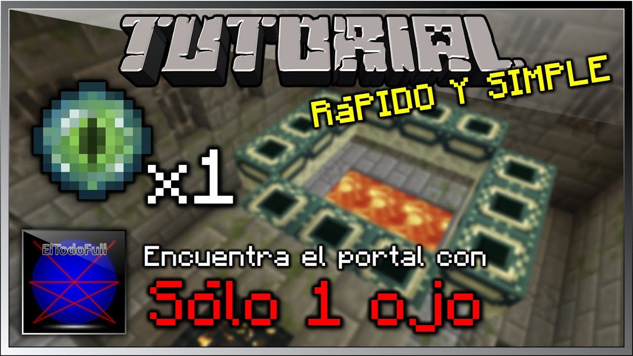 Watch Encontrar End Portal con solo un ojo de ender - Tutorial Minecraft Now Encontrar End Portal con solo un ojo de ender - Tutorial Minecraft