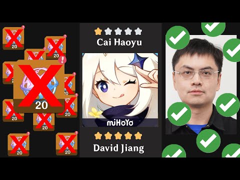 GENSHIN NEEDS David Jiang!!! THE ONLY HOPE Honestly