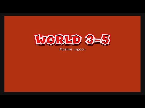 Super Mario 3D World 3-5 Pipeline Lagoon 100% All 3 Stars, Stamp and Gold Flagpole