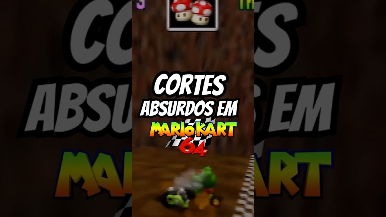 3 cortes de caminho absurdos em Mario Kart 64 #mariokart #supermario