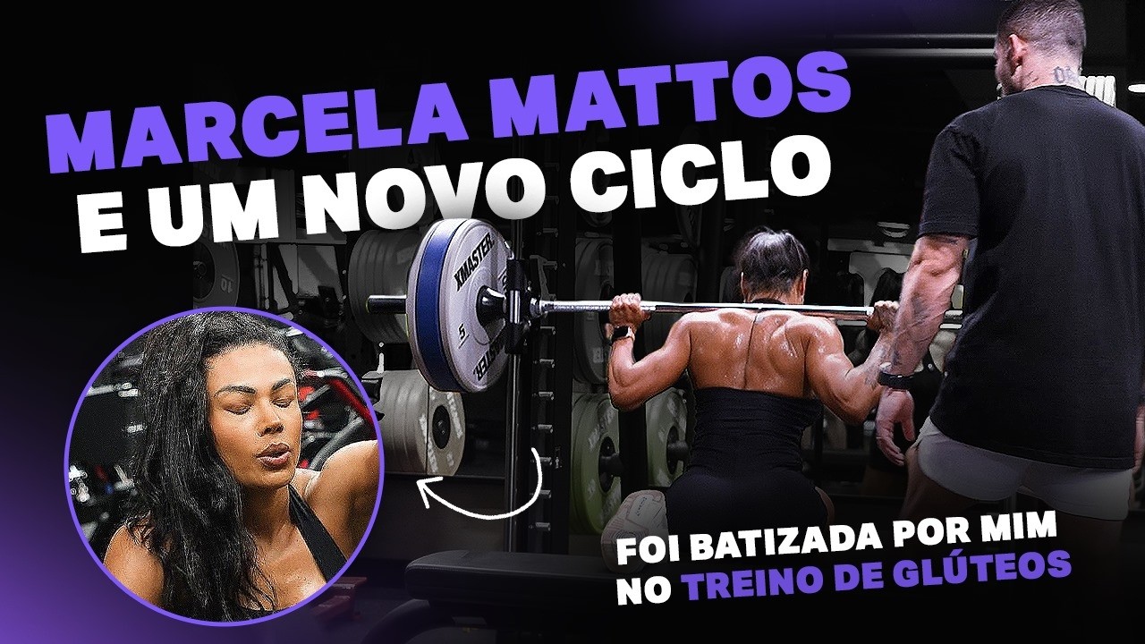 MARCELA MATTOS FOI BATIZADA NO TREINO DE GLÚTEOS