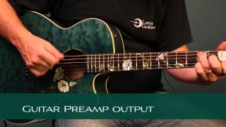 Video thumbnail for Luna Guitar Flora Moonflower with Fishman by Luna Guitars