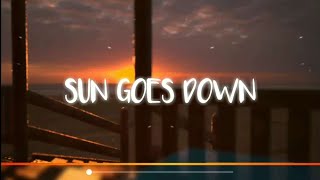 Sun Goes Down - Bruno Martini (ft. Isadora) //lyrics