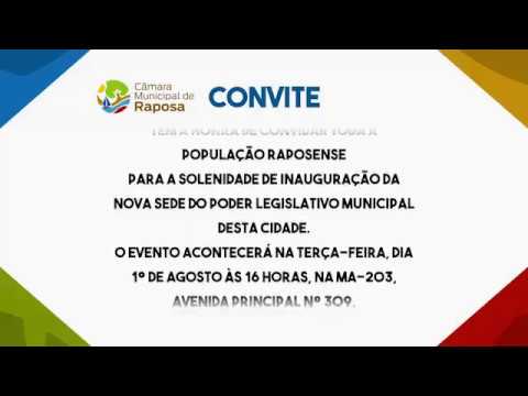 Inauguração da Câmara de Raposa