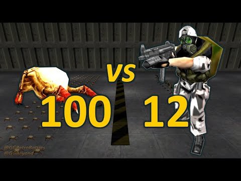 100 Headcrabs vs 12 Grunts - Half-Life Retro Battles