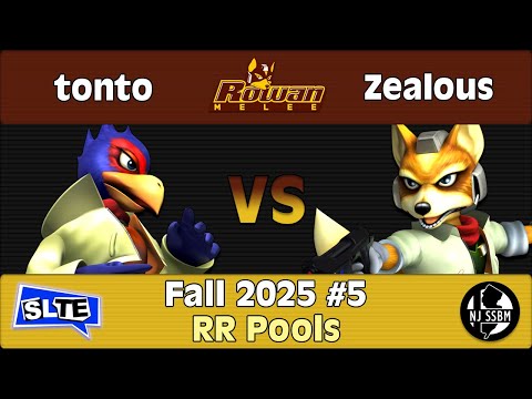 Rowan SSBM Fall 2025 #5: tonto (Falco) Vs. Zealous (Fox) - RR Pools