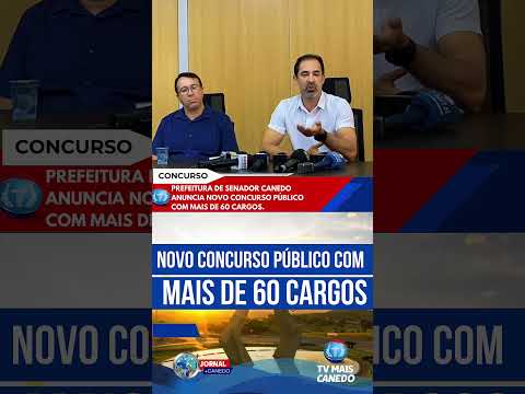 Prefeitura de Senador Canedo anuncia novo concurso público com mais de 60 cargos