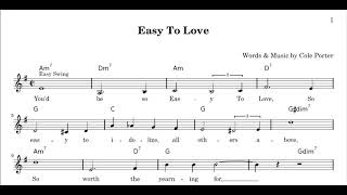 &quot;Easy To Love&quot;  Cole Porter
