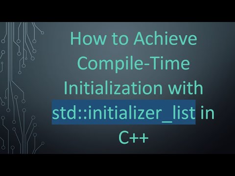 How to Achieve Compile-Time Initialization with std::initializer_list in C+ +