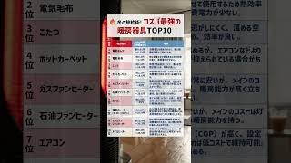 🔥冬の節約術！コスパ最強の暖房器具TOP10ランキング！#暖房器具 #節約 #電気代