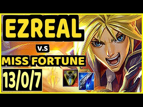 RIKARA (EZREAL) vs MISS FORTUNE - 13/0/7 KDA BOTTOM ADC CHALLENGER GAMEPLAY - NA