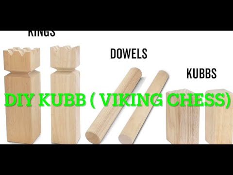 DIY Kubb game  (viking chess)