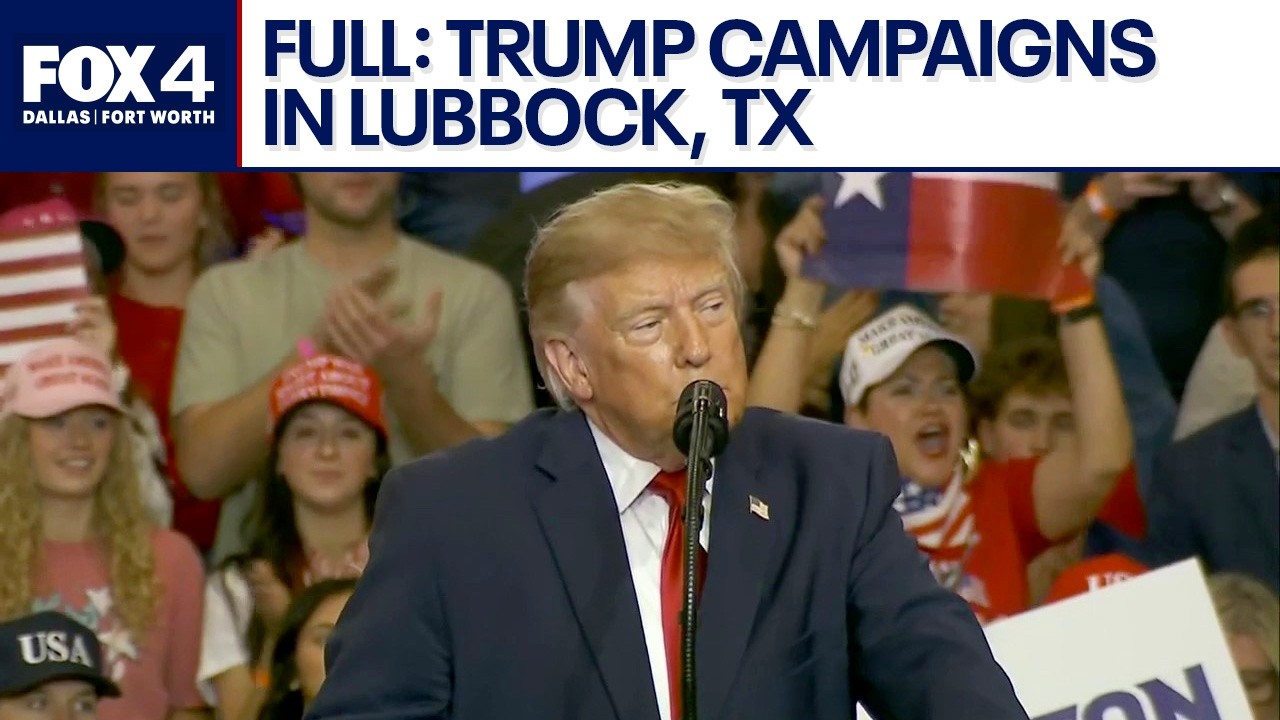 Video thumbnail for FULL: President Trump speaks during midterm rally in Lubbock