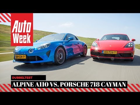Thumbnail for Alpine A110 vs Porsche 718 Cayman - AutoWeek Dubbeltest - English subtitles