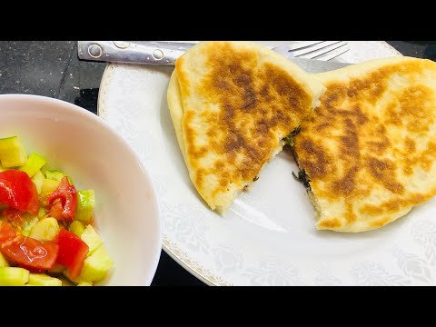Turske Gözleme sa špinatom | Turkish Gözleme with spinach