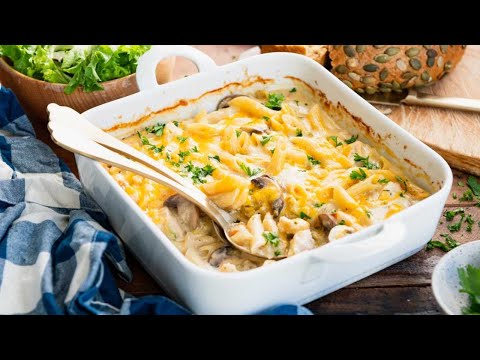 Dump-and-Bake Chicken Penne Pasta