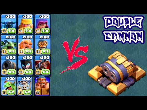Double Cannon vs All Builder Base Troops #viral #coc #clash #lettrexgaming