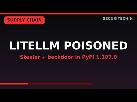 LiteLLM 1.107.0 Compromised: Stealer and Backdoor in PyPI