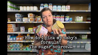 What baby formula should I use? Picking the sugar source