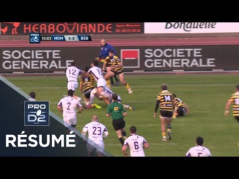 PRO D2 - Résumé Mont-de-Marsan-Bourg-en-Bresse: 48-22 - J29 - Saison 2018/2019