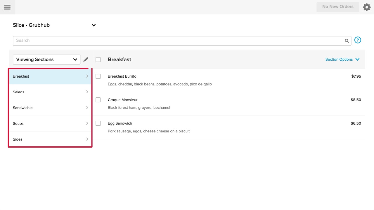 Basics for Managing Your Menu