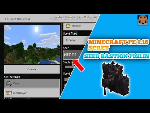 minecraft pe 1.16 secret seed Bastion piglin - mcpe 1.16 seed village taiga and seed nether portal!