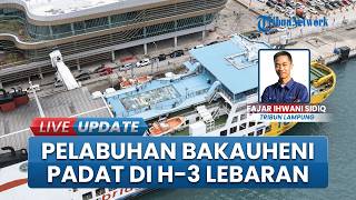 Jumlah Pemudik di Pelabuhan Bakauheni Lampung Selatan Melonjak, Antrean Kendaraan Mengular Panjang