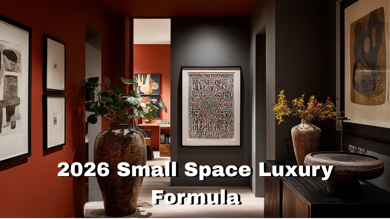 2026 Small Space Luxury Formula: Soft Lighting, Rich Texture, and Clean Lines