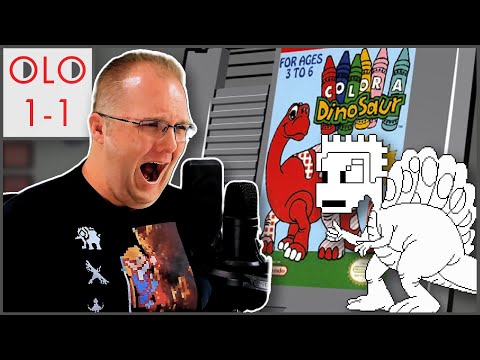 Color a Dinosaur - NES - Only Level One